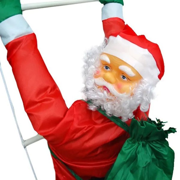 Papai Noel Natalino Decoraçao Natal Escada Parede 90cm Festas Casa  Escalador | Leroy Merlin