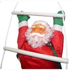 Papai Noel Subindo Escada Natal Decoracao Grande 72cm Altura