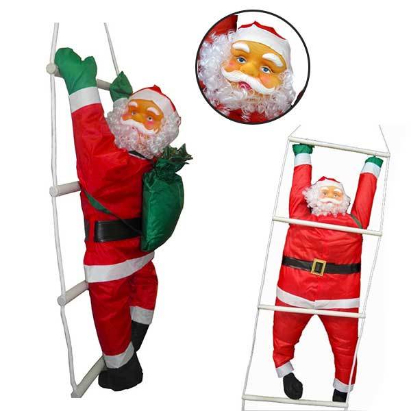 Papai noel subindo escada grande clearance