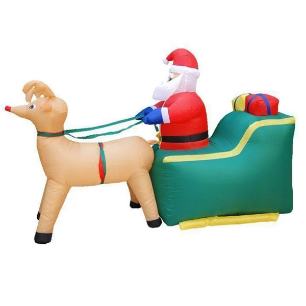 Papai Noel Treno Rena Inflavel Natalino 1 Metro E 24cm Natal