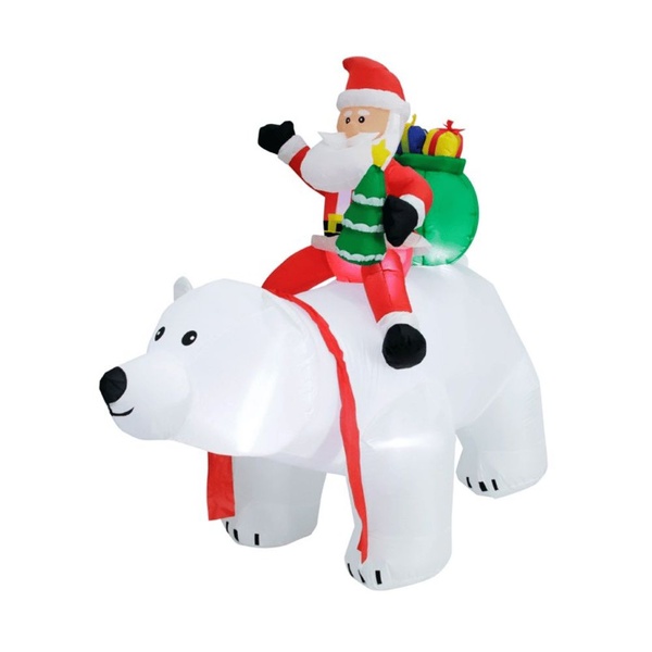 Papai Noel Urso Polar Inflavel Bivolt 180x170cm