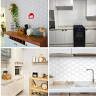 Papel Adesivo Autocolante Hexágonos Colmeia Lavável