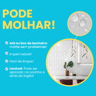 Papel Adesivo Autocolante Hexágonos Colmeia Lavável