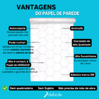 Papel Adesivo Autocolante Hexágonos Colmeia Lavável