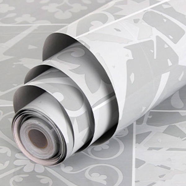 Papel Adesivo Cozinha Alta Temperatura Azulejo Moderno Cinza