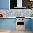 Papel Adesivo Cozinha Alta Temperatura Azulejo Moderno Cinza