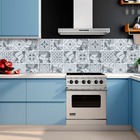 Papel Adesivo Cozinha Alta Temperatura Azulejo Moderno Cinza