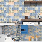 Papel Adesivo Cozinha Alta Temperatura Azulejo Quadrado Cor