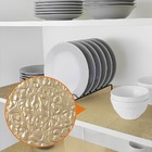 Papel Adesivo Cozinha Alta Temperatura Dourado Texturizado