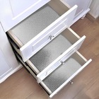 Papel Adesivo Cozinha Alta Temperatura Prata Quadradinhos