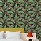 Papel Adesivo De Parede Folha De Bananeira Tropical Clar.15m