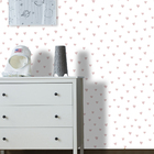 Papel de Parede 0,53x10m Corações Rose