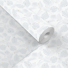 Papel de Parede 0,53x10m Costela Prata