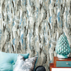 Papel De Parede 10mx53cm Vinílico Multicores Escuro