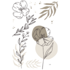 Papel De Parede 120x80cm Decorativo Folhagem Boho Marrom