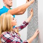 Papel De Parede 3d Abstratofloral Entrelaçao Escuro-60x300cm