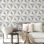 Papel De Parede 3d Adesivo Para Decoração Geométrico Hexágono