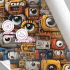 Papel De Parede 3d Arte Colorida Cartoon Gamer Efeito Mural G