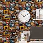 Papel De Parede 3d Arte Colorida Cartoon Gamer Efeito Mural G