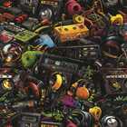 Papel De Parede 3d Arte Gamer Realista Decorativa Vinil Pintu