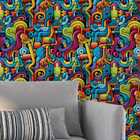 Papel De Parede 3d Arte Pintura Gamer Abstrata Grafite Decora