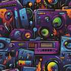 Papel De Parede 3d Auto Adesivo Arte Gamer Geek Moderna Grafi