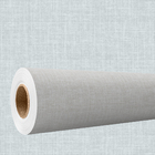 Papel De Parede 3d Auto Adesivo Efeito Tecido Linho Cinza Cla