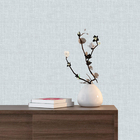 Papel De Parede 3d Auto Adesivo Efeito Tecido Linho Cinza Cla