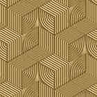 Papel De Parede 3d Auto Adesivo Geométrico Cubos Listrados Do