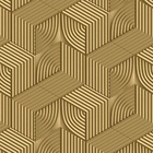 Papel De Parede 3d Auto Adesivo Geométrico Cubos Listrados Do