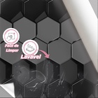 Papel De Parede 3d Auto Adesivo Geométrico Efeito Colmeia Pre