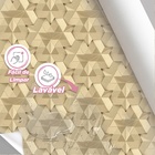 Papel De Parede 3d Auto Adesivo Geométrico Efeito Triangulos