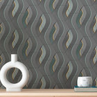 Papel De Parede 3d Auto Adesivo Geométrico Faixas Abstratas C