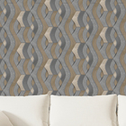 Papel De Parede 3d Auto Adesivo Geométrico Faixas Modernas Ci