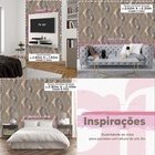 Papel De Parede 3d Auto Adesivo Geométrico Faixas Modernas Ci