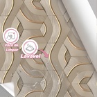 Papel De Parede 3d Auto Adesivo Geométrico Faixas Modernas Fi