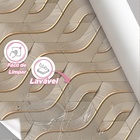 Papel De Parede 3d Auto Adesivo Geométrico Faixaslabirinto Ab