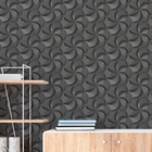 Papel De Parede 3d Auto Adesivo Geométrico Futurista Cinza Es