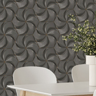 Papel De Parede 3d Auto Adesivo Geométrico Futurista Cinza Es