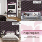 Papel De Parede 3d Auto Adesivo Geométrico Hexagono Luz Led R