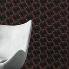 Papel De Parede 3d Auto Adesivo Geométrico Hexagono Luz Led V