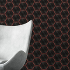 Papel De Parede 3d Auto Adesivo Geométrico Hexagono Luz Led V