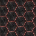 Papel De Parede 3d Auto Adesivo Geométrico Hexagono Luz Led V