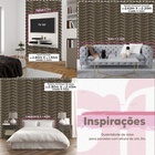 Papel De Parede 3d Auto Adesivo Geométrico Linha Onda Dourada