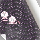 Papel De Parede 3d Auto Adesivo Geométrico Linha Onda Roxa Ne