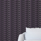 Papel De Parede 3d Auto Adesivo Geométrico Linha Onda Roxa Ne