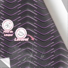 Papel De Parede 3d Auto Adesivo Geométrico Linha Onda Roxa Ne