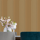 Papel De Parede 3d Auto Adesivo Geométrico Linhas Efeito Chev