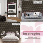 Papel De Parede 3d Auto Adesivo Geométrico Tijolinho Letra P