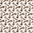 Papel De Parede 3d Auto Adesivo Geométrico Tijolinho Letra P